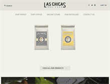 Tablet Screenshot of laschicasdelcafe.com
